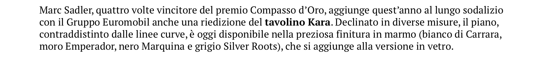 PROPORZIONI E PUREZZA