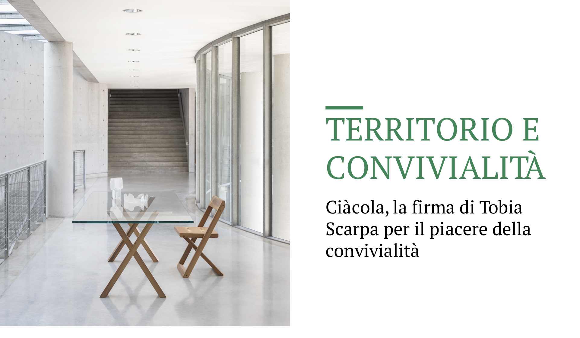 TERRITORIO E  CONVIVIALITÀ