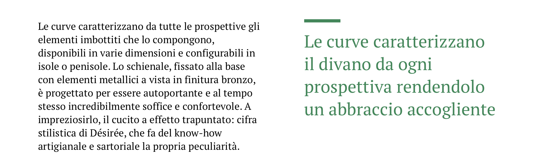 MODULARITÀ E QUIET LUXURY